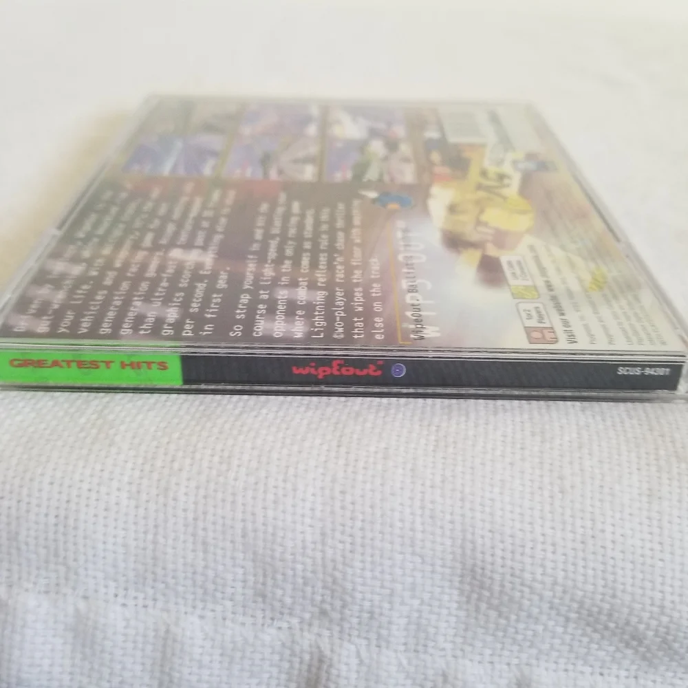 Wipeout Ballistic Antigravity Racing PS1 Sony PlayStation Video Game